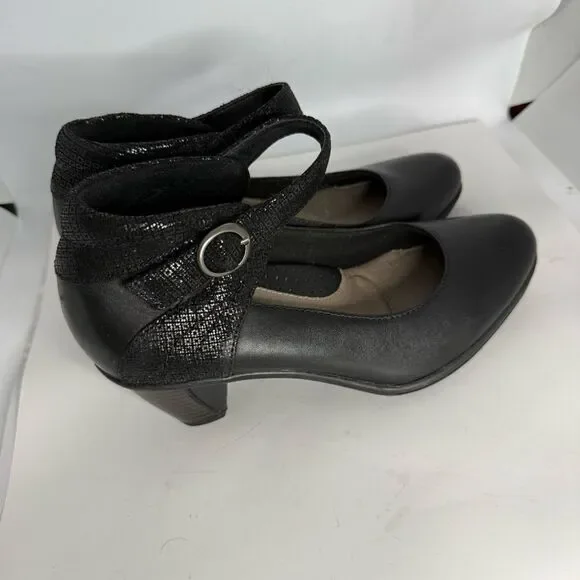 Earth  Black Garnet Women's Mary Jane heelsShoes size 6.5 - Picture 3 of 6